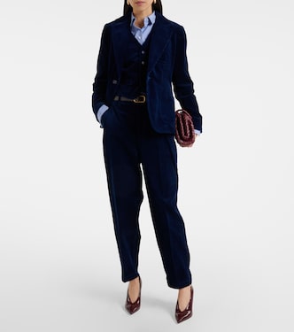Pantalon droit à taille haute en coton | Polo Ralph Lauren