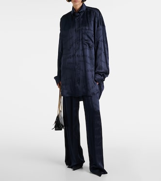 Camicia Cocoon in seta | Balenciaga