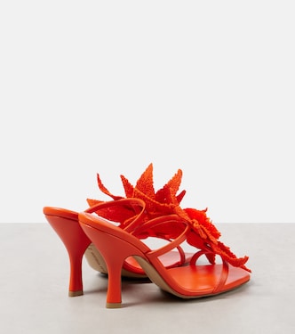 Mules Adam en cuir à fleurs | Bottega Veneta