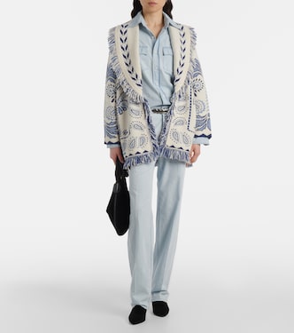 Wild Wonder Foulard wool and cotton cardigan | Alanui