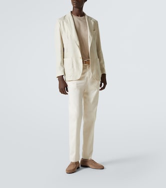 Loafers aus Veloursleder | Rubinacci