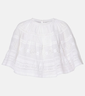 Dilama lace-trimmed cotton voile top | Marant Etoile