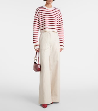 Dorotea striped virgin wool sweater | Max Mara