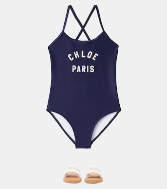 Bañador con logo estampado | Chloé Kids