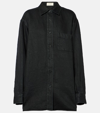 Camicia oversize Nesson in lino | The Row