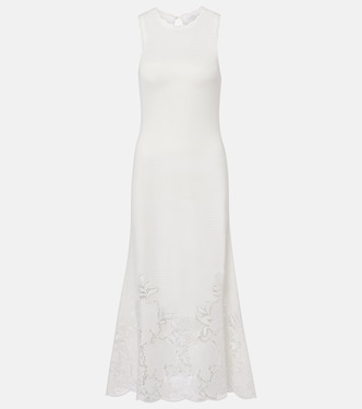 Abito lungo in maglia di cotone | Erdem