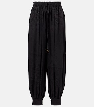 Silk jacquard wide-leg pants  | Chloé