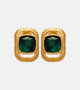 Crystal-embellished earrings | Oscar de la Renta