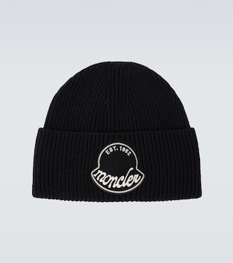 Logo ribbed-knit virgin wool beanie  | Moncler