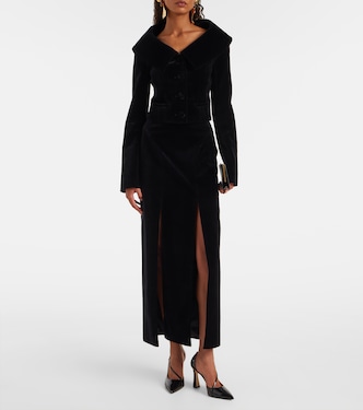 Cropped cotton velvet jacket | Nina Ricci