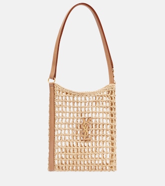 Bolso al hombro Oxalis Mini de rafia | Saint Laurent
