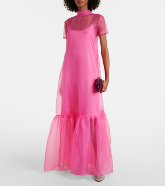 Abito lungo in tulle a balze | Staud