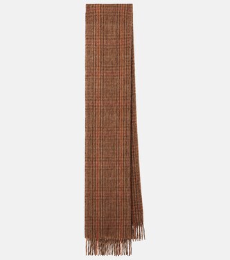 Checked silk and alpaca-blend scarf | Loro Piana