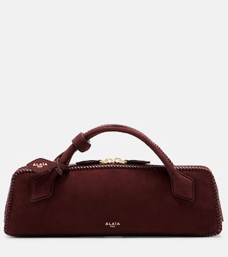 Le Teckel Small suede clutch | Alaïa