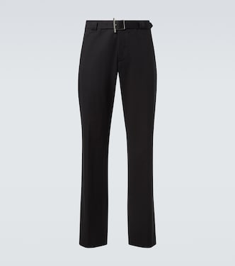 Cotton-blend straight pants | McQueen