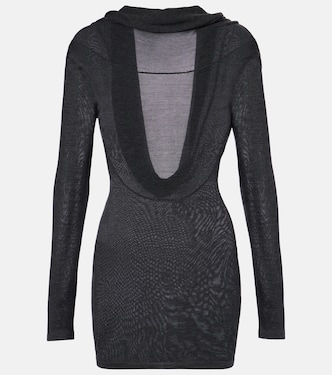 Rayne silk and cashmere minidress | Aya Muse