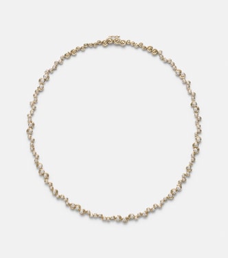 Collier Riviere Escargots 9kt gold necklace with diamonds | Yvonne Léon