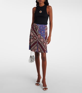 Embellished cotton-blend tank top | Rabanne