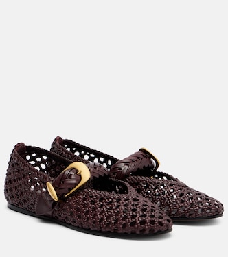 Ballerine Helix in pelle intrecciata | Zimmermann