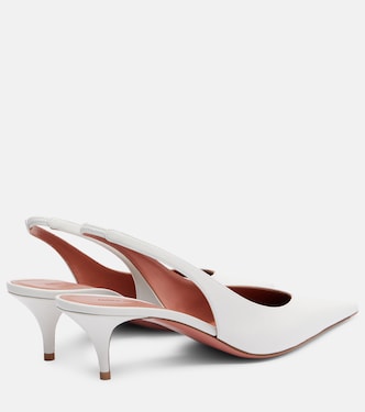 Anok 55 leather slingback pumps | Amina Muaddi