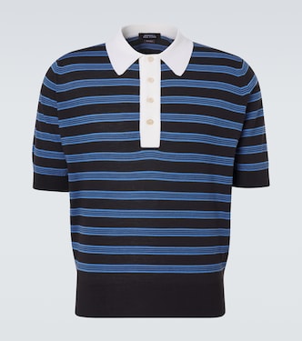 Breeze striped wool polo sweater | Wales Bonner
