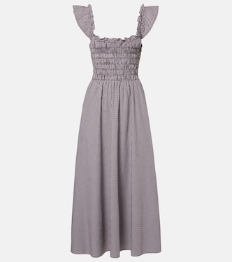 Eudora gingham cotton-blend maxi dress | Faithfull