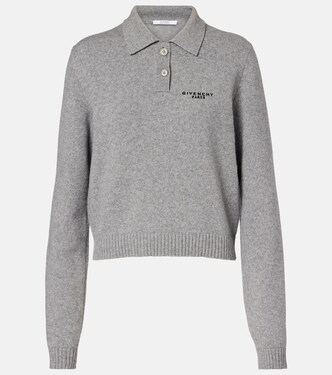 Logo wool and cashmere polo sweater | Givenchy
