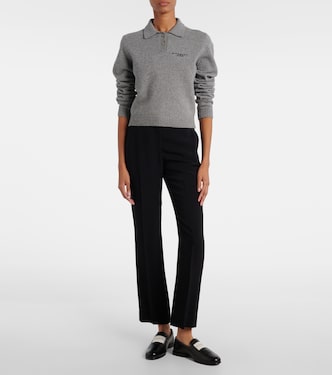 Logo wool and cashmere polo sweater | Givenchy