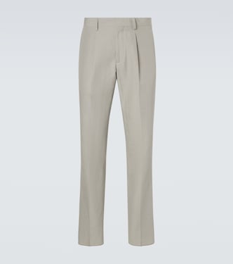 Linen, cotton, and silk chinos | Lardini