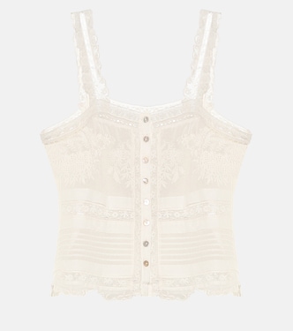 Camisole Sully in cotone | LoveShackFancy