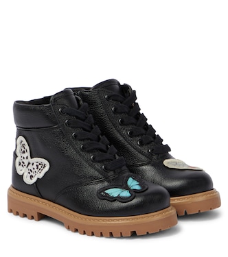 Tia leather combat boots | Sophia Webster Mini