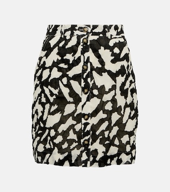 Lycka printed cotton miniskirt | Nanushka