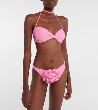 Twist-detail halterneck bikini top | Magda Butrym