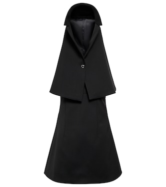 Convertible A-line twill minidress | Coperni