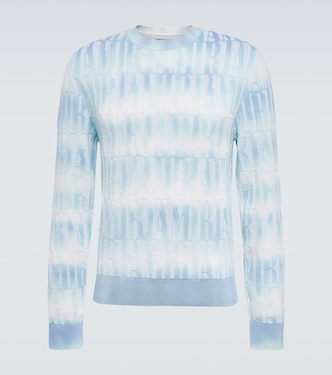 Pull en coton et cachemire mélangés à logo | Amiri