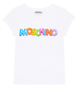 Printed cotton-blend T-shirt | Moschino Kids