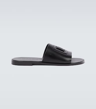 Logo leather slides | Dolce&Gabbana