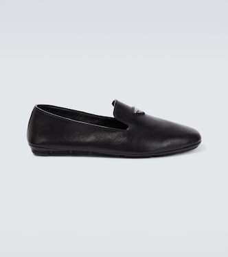 Slip-Ons aus Leder | Prada