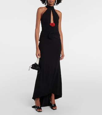 Cutout halterneck jersey top | Magda Butrym
