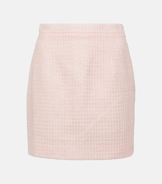 Minifalda de tweed bouclé | Alessandra Rich