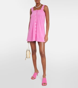 Scalloped cotton blend minidress | Marysia