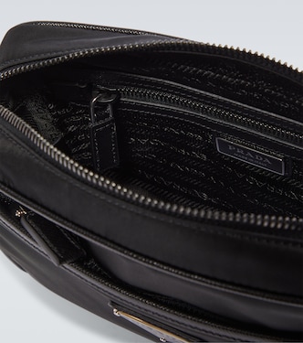 Bolso al hombro de Re-Nylon y piel | Prada