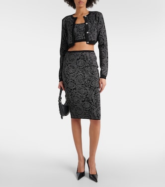 Cropped-Cardigan Barocco | Versace