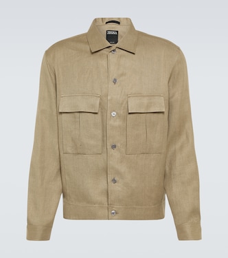 Hemdjacke aus Leinen | Zegna