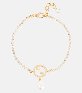 Armband Gucci Blondie mit Kristallen und Zierperle | Gucci