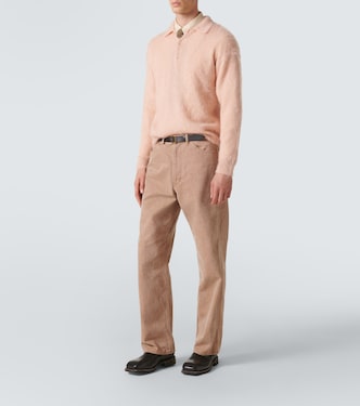 Polopullover aus Mohair und Wolle | Auralee