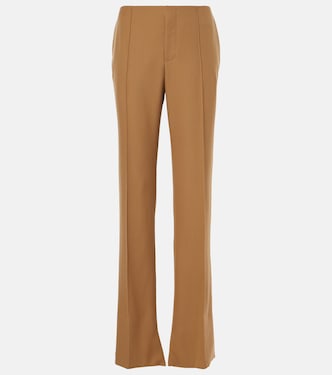 Mid-rise wool straight pants | Chloé