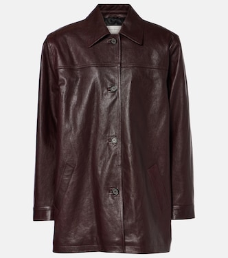 Oversized leather jacket | Magda Butrym