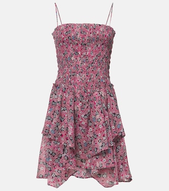 Anka printed smocked cotton minidress | Marant Etoile