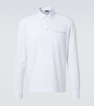 Logo cotton polo shirt | Zegna